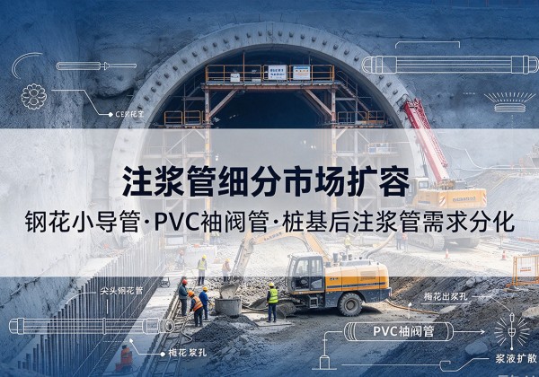 苏州注浆管细分市场扩容，隧道钢花小导管、PVC 袖阀管、桩基后注浆管需求分化